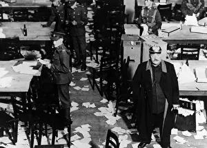 Saarbruecken: Counting the votes of the Saar plebiscite, 1935
