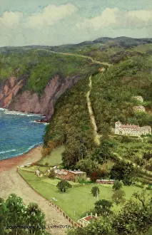 Countisbury: Countisbury Hill, Lynmouth, Devon