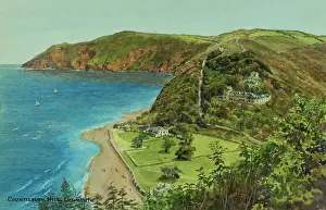 Countisbury: Countisbury Hill, Lynmouth, Devon