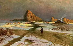 Vassiliev: Country scene during a thaw, Russia