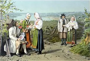 Dalarna: Countryfolk from Dalarna, Sweden
