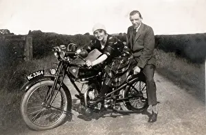 Michael Cole: Couple on their 1919 Rudge motorcycle