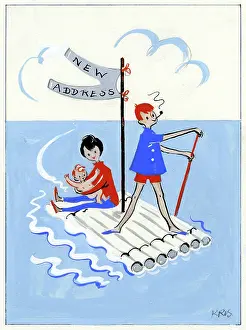 Kris: Couple with a baby on a raft