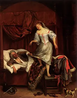 Steen: Couple in a Bedroom, by Jan Steen