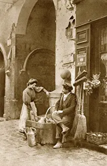 Onion: Couple chatting in Puget-Theniers, Alpes-Maritimes, France