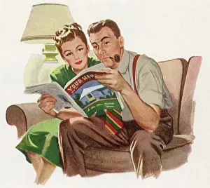 Poring: Couple on Couch