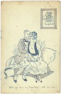 Absent: Couple cuddling during WW1