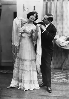 Courts: Couple dances cotillion, 1909