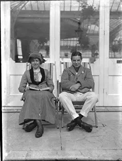 Deckchairs: Couple in deckchairs