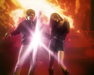 Mini Skirt: Couple Disco Dancing