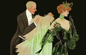 Ladys: Couple in evening dress
