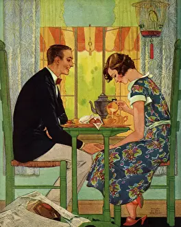 Hurford: Couple hold Hands under Breakfast Table