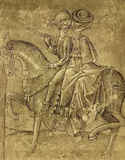 1475: Couple on Horseback