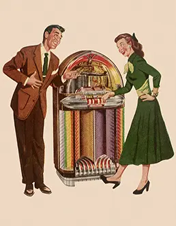 Taps: Couple by the Juke BoX