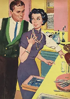 Kidder: Couple in Kitchen
