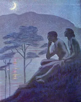 Meditating: COUPLE MEDITATING 1913