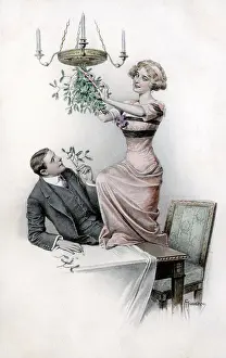 Attaching: Couple under the mistletoe