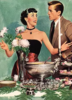 Candelabra: Couple At Odds Re Table