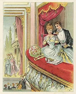 Anticipation: COUPLE AT OPERA C1875