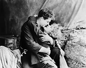 Intensity: Couple in passionate embrace