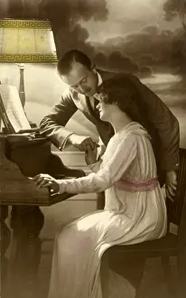 Man S: Couple at Piano