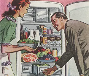 Refrigerator: Couple at Refrigerator