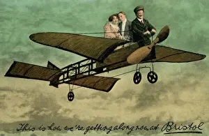 Amusing: A couple take a ride on a plane