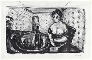 Munch: Couple at a Round Table, by Edvard Munch