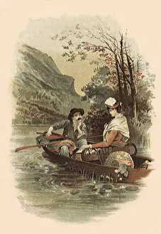 Sculls: Couple in Rowboat