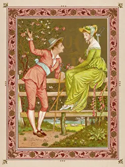 Shepherdess: Couple Shepherd - 1876