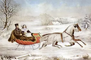 Merritt: Couple in Sleigh