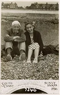 Apr17: Couple on a South Coast beach