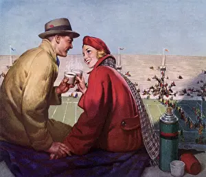Brisk: Couple in Stadium