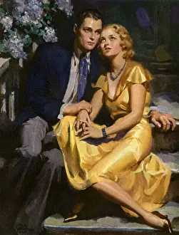 Intimately: Couple on The Stairs
