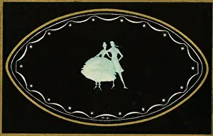Voluminous: A couple standing together - reverse silhouette