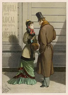 Quarrel: COUPLE IN STREET 1878