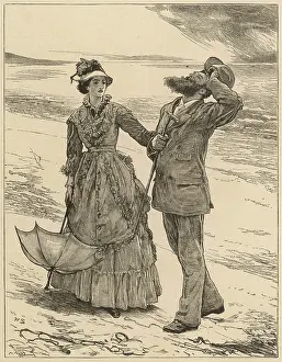 Wilkie: A Couple stroll along the beach