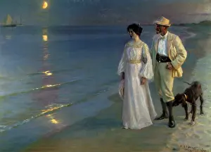 Kroyer: Couple Stroll on Beach