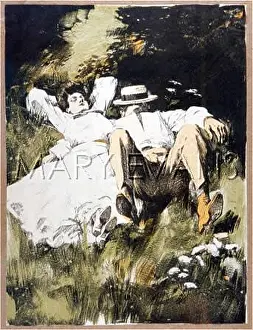 C1909: COUPLE IN SUNSHINE C1909