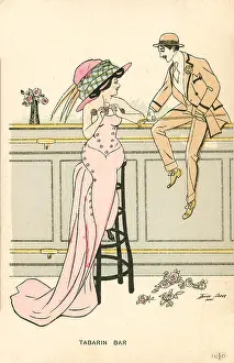 Socialising: Couple at the Tabarin Bar, Paris