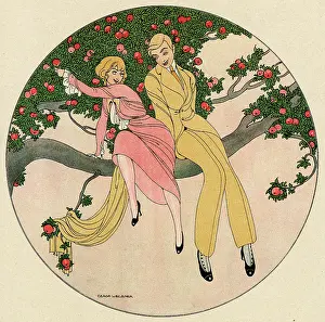Tempting: Couple in Tree - 1914