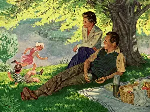 Barbecue: Couple Under Tree