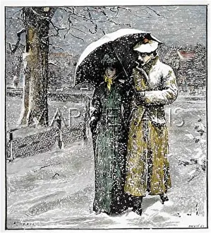 Prudently: COUPLE WALK IN SNOW