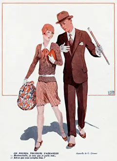 Couple Walking - 1928