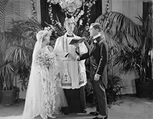 Newlywed: Couple during wedding ceremony