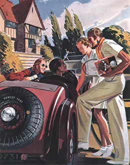 Golfers: Couples Chatting