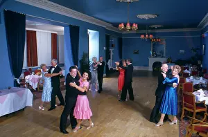 Civilised: Couples dancing in a ballroom