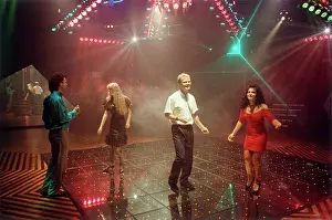 Dancefloor: Two Couples at a disco, Cornwall