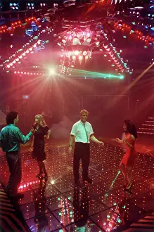 Dancefloor: Two Couples at a disco, Cornwall
