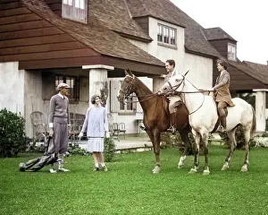 Berkshires: Two Couples One on Horses the Other wearing Golf